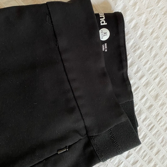 Betabrand Dress Pant Yoga Pants Straight Leg Pockets XL Petite Black - Picture 5 of 13